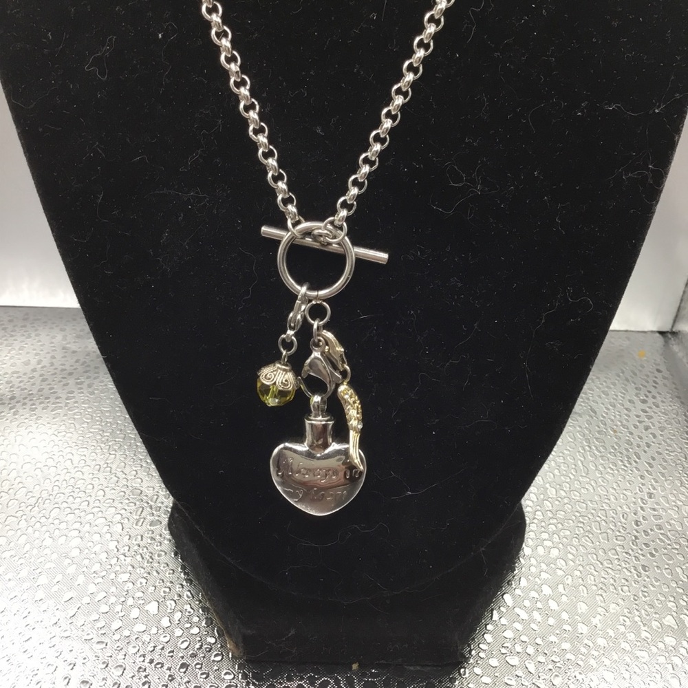 Pet “Memorial” Heart Locket W 24” Chain
